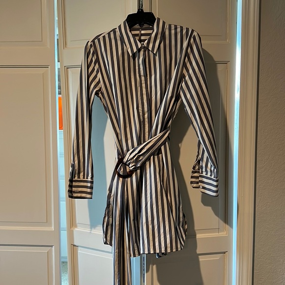 Marella Future Cotton Striped Shirt Dress - Picture 1 of 3